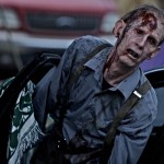 Zombie Man outside Car Zombie Man outside Car